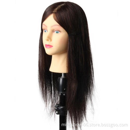 100% Real Human Hair Manikin Head Hairdressing Dummy Head Salon Head for Hair Practice extension
